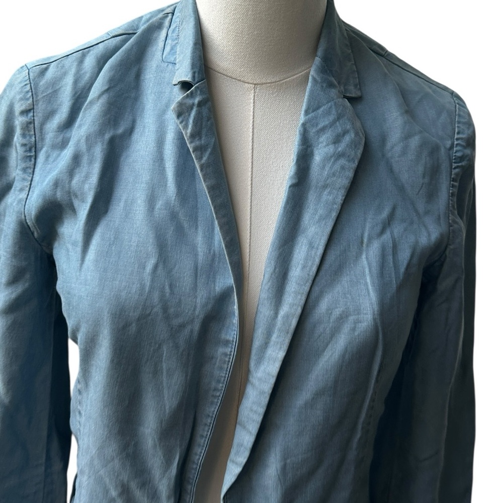 All Saints Light Blue  Blazer - Picture 10 of 17